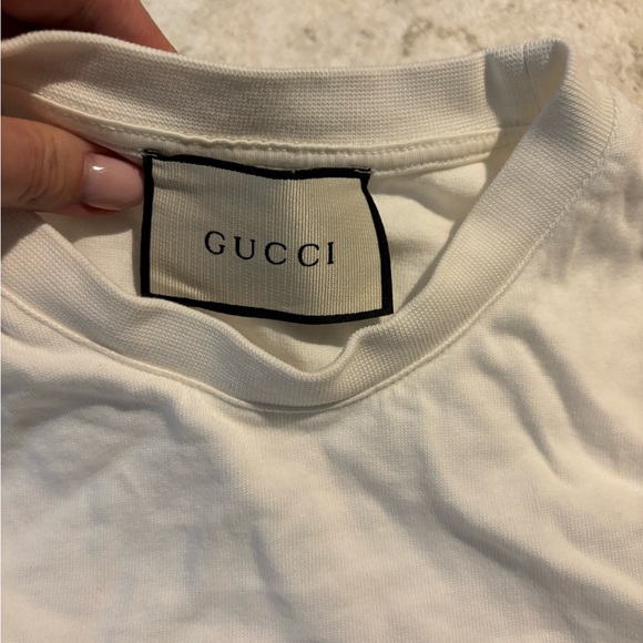 Gucci White Graphic T-Shirt - Picture 2 of 6